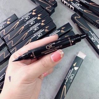 🔥 Kẻ Mắt Nước 2 Đầu QIC Professional Make Up Liquid Duo Eyeliner