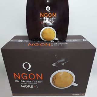 Thùng Cà Phê Sữa Ngon Trần Quang 10 bịch lớn 1.2Kg (60 gói nhỏ 20g) giá sỉ