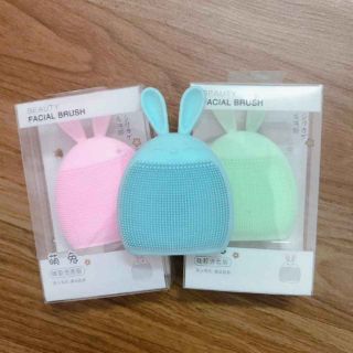 🍒 Miếng rửa mặt silicon tai thỏ