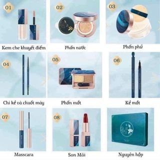☀ Bộ Trang Điểm Cổ Trang Trung Hoa 8 Món nội địa Trung