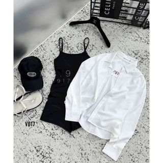 Set Jum 2S Mixx Áo Sơ Mi Tay Liền Phom Rộng - Chất Díp Siêu Co Giãn Size S, M - V017