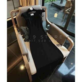 Váy Body Zip Thắt Nơ Cổ U Dáng Dài Basic Dành Cho Nữ Chất Liệu Thun Cotton Mềm Mát Siêu Mịn, Co Dãn Cực Tốt - V016