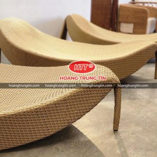 Giường tắm nắng mây nhựa ghế hồ bơi ghế bãi biển