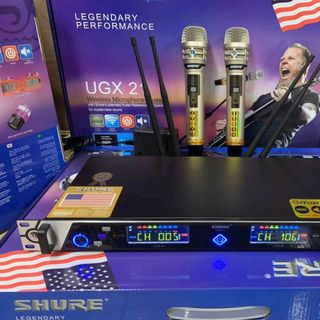 Micro không dây Shure ugx21 hát karaoke gia đình sân khấu giá sỉ