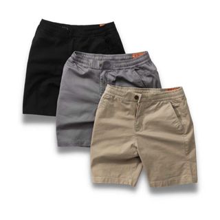 Quần đùi nam lưng thun có nút, kaki chất lượng