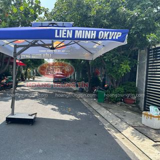 Dù che ngoài trời dù lệch tâm vuông 3m xưởng sản xuất dù che Sài Gòn