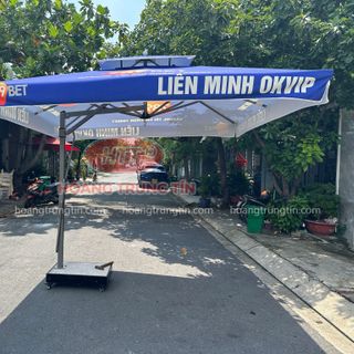 Dù che ngoài trời dù lệch tâm vuông 3m xưởng sản xuất dù che Sài Gòn