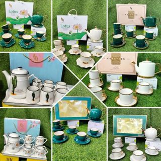 BỘ BÌNH TRÀ SANG TRỌNG VIỀN VÀNG MẪU SỐ 2