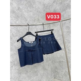 Set Demi 2 Dây Đính Nơ Ngực Chất Liệu Jean Cực Xinh Mặc Đi Chơi Cực Thoải Mái Và Siêu Tôn Dáng - V033