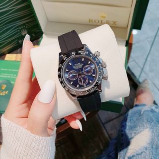 ĐỒNG HỒ NAM CAO CẤP RÔ LE MÁY CƠ DÂY CAO SU 1