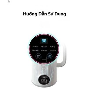 Máy làm sữa hạt OSTMARS đa chức năng, dùng nấu cháo, nấu nước, say sinh tố - Dung tích 800ml