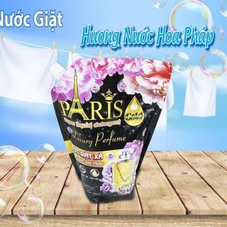 Nước Giặt Xả Paris Dạng Túi 2,2kg Đen Tím (Thùng 8 Túi)