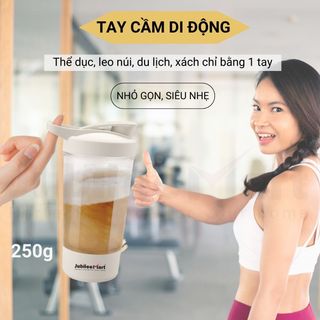 Ly Tự Khuấy Sữa Cà Phê Cầm Tay Mini Jubilee Mart, Ly Khuấy Thông Minh 400ML