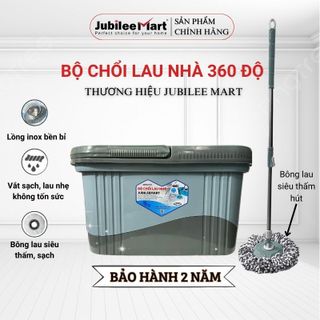 FreeShip- Bộ lau nhà Jubilee Mart tự vắt thông minh xoay 360 độ có bánh xe siêu sạch tiện lợi giá sỉ