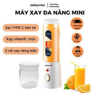 Máy Xay Sinh Tố Jubilee Mart 450ML Cầm Tay Sử Dụng Pin Sạc Cổng USB Tiện Dụng - BẢO HÀNH 1 ĐỔI 1 NẾU LỖI giá sỉ