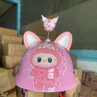 Nón bảo hiểm labubu cho bé, Mũ bảo hiểm labubu cho bé siêu hot ( 2-9 tuổi )
