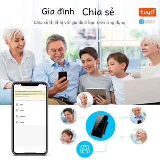 Công tắt cảm ứng thông minh wifi+ RF433