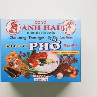 Bột Gia vị Nấu Phở Anh Hai ( có sẵn trong túi lọc ) gói 25g Hộp 20 gói giá sỉ