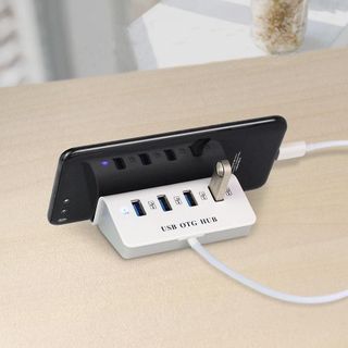 (Micro+TypeC+USB) OTG HUB - bộ chia cổng kết nối với điện thoại, Máy tính để làm việc và chơi Roblox Minecraft giá sỉ