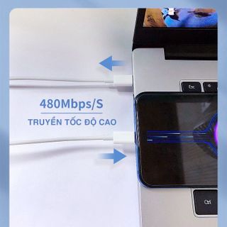 Cáp sạc nhanh 2 đầu Type C to Type C công suất 60W PD dài 1m to khỏe truyền dữ liệu tốc độ cao