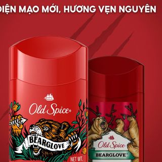 Lăn khử mùi Old Spice - Bearglove Hương Cam, chanh và quế 73g