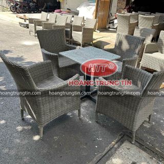 Bộ bàn ghế nhựa giả mây ghế bán nguyệt ghế diana bán nguyệt thanh lý giá rẻ hàng mới