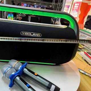 LOA BLUETOOTH KÈM 2 MICRO YIBOLANG F4-PRO (350W-30000 mAh)