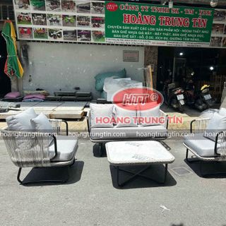 Sofa nhựa giả mây ngoài trời sofa mây nhựa Sài Gòn cao cấp
