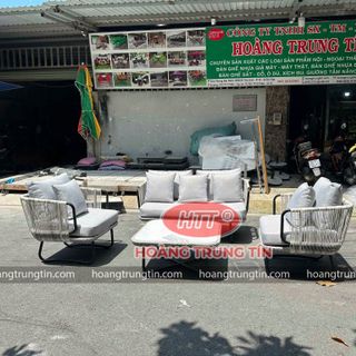 Sofa nhựa giả mây ngoài trời sofa mây nhựa Sài Gòn cao cấp