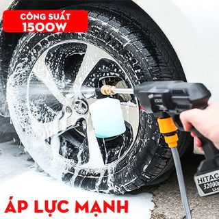 Bộ Máy Xịt Rửa Xe Cầm Tay Mini Áp Lực Cao 2 Pin ( HỘP NHỰA )