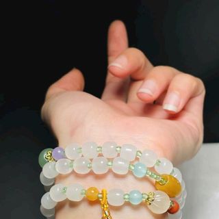 DÂY NGỌC HOÀNG LONG MIX CHARM 8mm