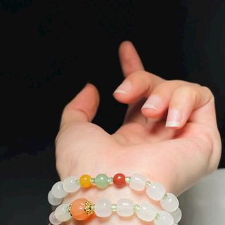 DÂY NGỌC HOÀNG LONG MIX CHARM 8mm