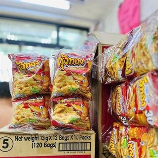 Bim Tôm Koong Tong Vị Nguyên Bản Màu Đỏ (Thùng 10 Lốc x 12 Gói x 15gr) giá sỉ