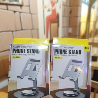 Kệ Điện Thoại/Giá đỡ ipad Chân Đế Xoay 360 Độ Chất liệu hợp kim nhôm chắc chắn MÃ S512