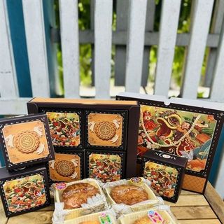 Hộp 4 Bánh Trung Thu 2 Nhân Thập Cẩm 2 Nhân Ngọt (Hộp)