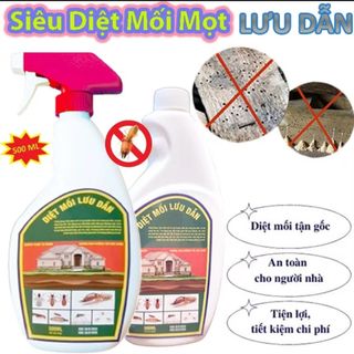Xịt Diệt Mối Mọt Tận Gốc LƯU DẪN 500ml Có Tính Lưu Dẫn Xông Hơi Diệt Mối Mọt Gỗ, Tủ Bếp, Sàn Gỗ