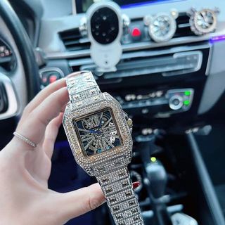 ĐỒNG HỒ NAM TRUNG CẤP CATI FULL ĐÁ MẶT GIẢ CƠ LỘ MÁY SANG TRỌNG 6