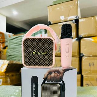 Loa Hát Kèm Mic Marshall M17 rep 1:1 Bao gồm 1 Loa mini và 1 mic hát không dây