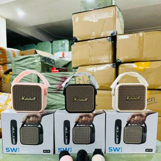 Loa Hát Kèm Mic Marshall M17 rep 1:1 Bao gồm 1 Loa mini và 1 mic hát không dây giá sỉ