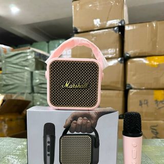 Loa Hát Kèm Mic Marshall M17 rep 1:1 Bao gồm 1 Loa mini và 1 mic hát không dây