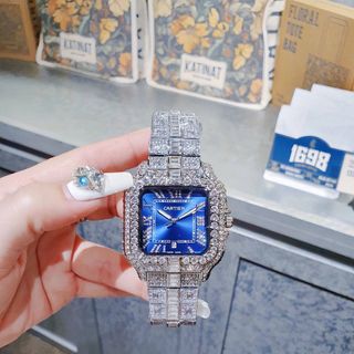 ĐỒNG HỒ NAM TRUNG CẤP CATI VUÔNG FULL HỘT 4