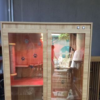 Nhà Gỗ Cho Mèo, Chuồng Mèo MDF Chống Ẩm Kháng Nước