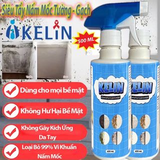 ￼Chai Xịt Tẩy Nấm Mốc Khử Khuẩn KELIN 500ml - Hàng Chính Hãng Tẩy Nấm Mốc Tường Nhà, Phòng Tắm ,Nhà Bếp, Sàn Gạch giá sỉ