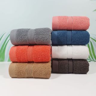 Sét 5 Khăn Mặt Cotton HANOITEX 100% Cotton Mềm Mại, Thấm Hút Tốt, Kháng Khuẩn