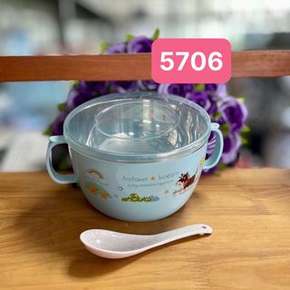 5706-1 - Ca cháo 2 Quai bọc nhựa