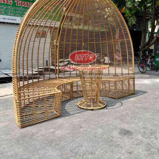 Mái vòm bãi biển giường trang trí ghế hồ bơi