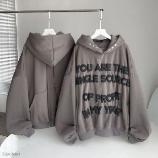 áo hoodie in nổi YOU ARE THE SINGLE SOURCE chất thun nỉ dày mịn, nó sốt có nút bấm+ dây luồng, 4 túi trước và sau