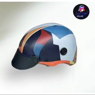 Nón/Mũ Bảo Hiểm Thời Trang Đa Sắc - Mô phỏng Họa Tiết Áo Thầy Thích Minh Tuệ - CTB792