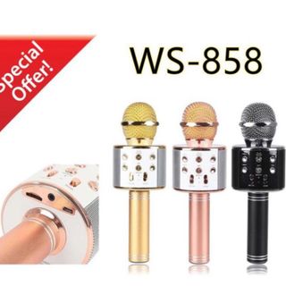 Micro Không Dây BLUETOOTH [ BẢO HÀNH 1 THÁNG] Tiện Dụng Chất Lượng Cao WS-858 ĐA NĂNG 6 TRONG 1 HÁT KARAOKE,