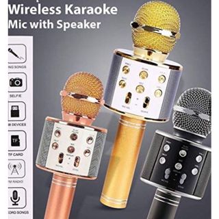 Micro Không Dây BLUETOOTH [ BẢO HÀNH 1 THÁNG] Tiện Dụng Chất Lượng Cao WS-858 ĐA NĂNG 6 TRONG 1 HÁT KARAOKE,